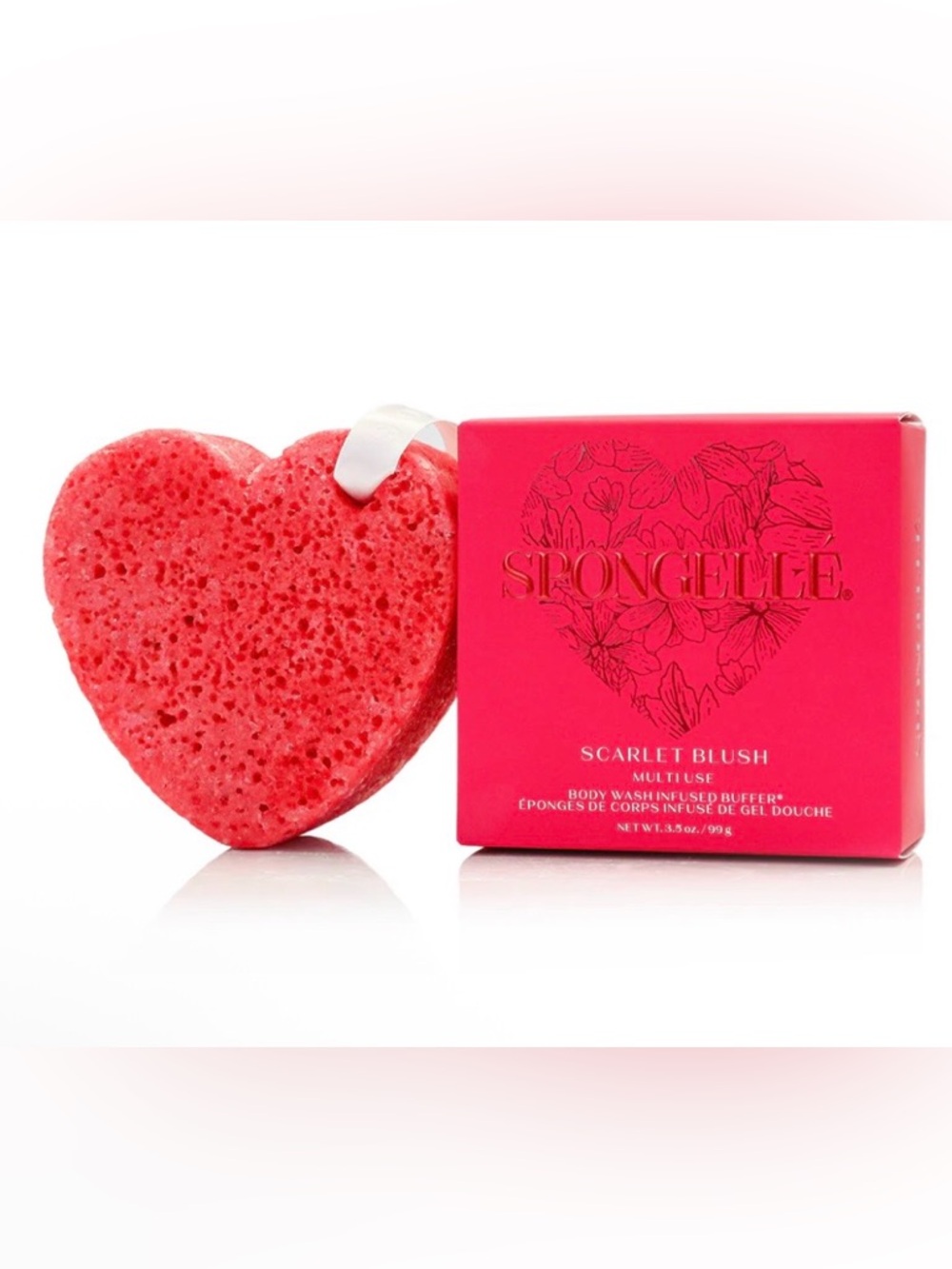 Spongelle Scarlet Blush body washed infused buffer
